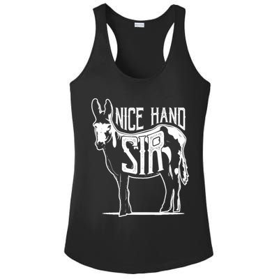 Nice Hand Sir Donkey Poker Funny Gambling Design Ladies PosiCharge Competitor Racerback Tank