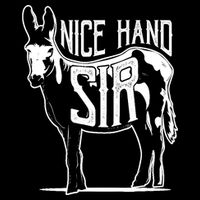 Nice Hand Sir Donkey Poker Funny Gambling Design Cropped Pullover Crew