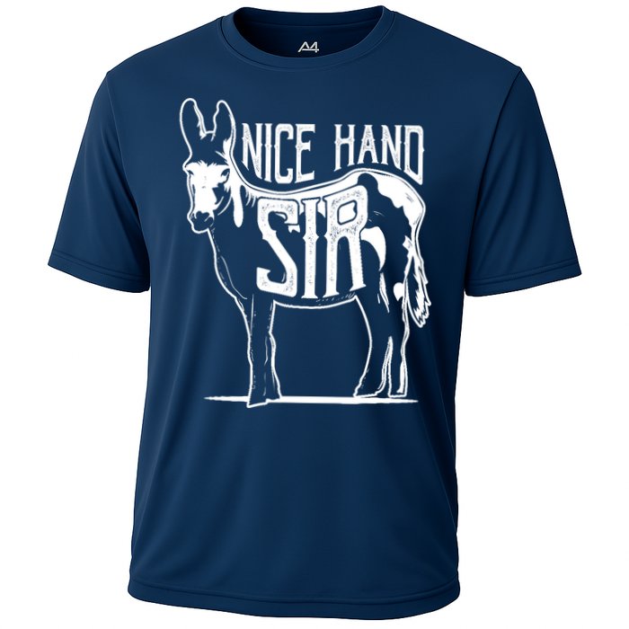 Nice Hand Sir Donkey Poker Funny Gambling Design Cooling Performance Crew T-Shirt