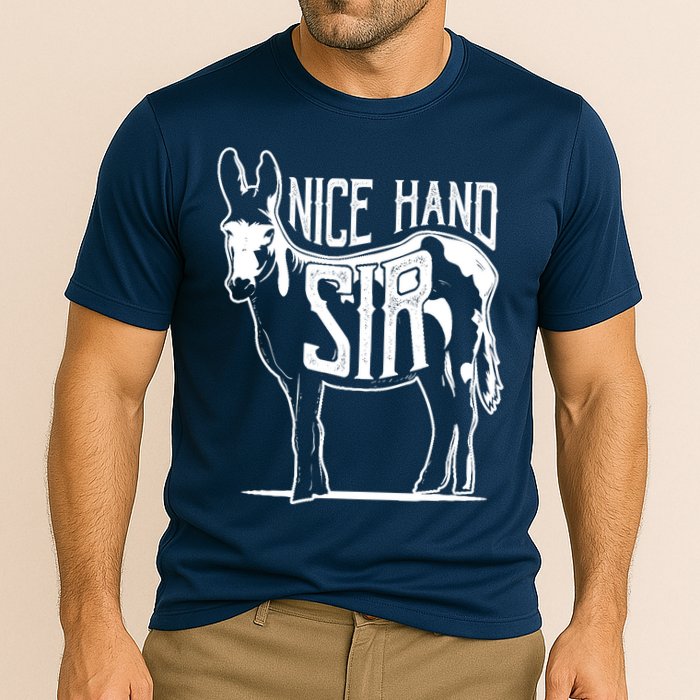 Nice Hand Sir Donkey Poker Funny Gambling Design Cooling Performance Crew T-Shirt