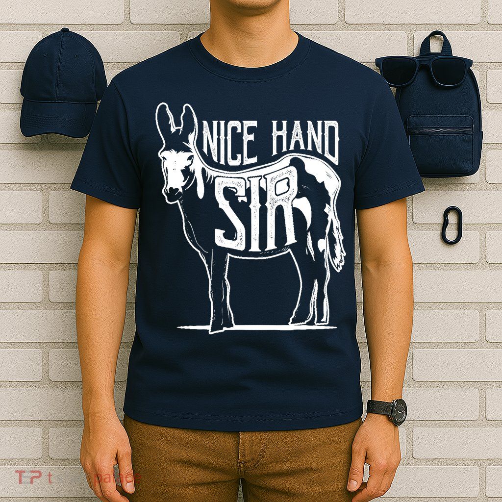 Nice Hand Sir Donkey Poker Funny Gambling Design T-Shirt