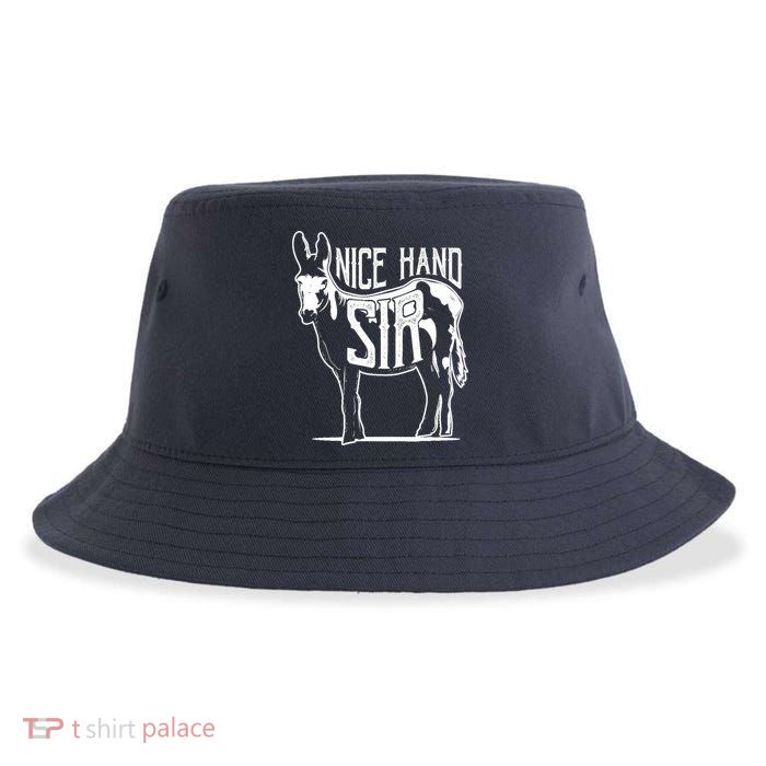 Nice Hand Sir Donkey Poker Funny Gambling Design Sustainable Bucket Hat