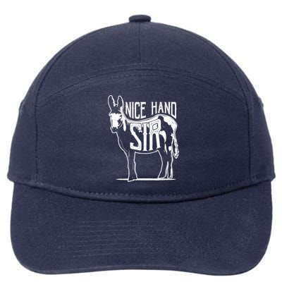 Nice Hand Sir Donkey Poker Funny Gambling Design 7-Panel Snapback Hat