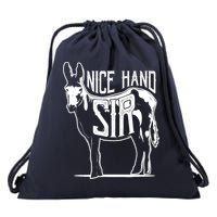 Nice Hand Sir Donkey Poker Funny Gambling Design Drawstring Bag