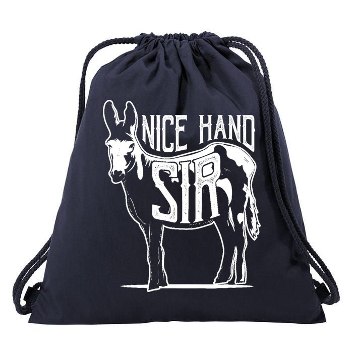 Nice Hand Sir Donkey Poker Funny Gambling Design Drawstring Bag