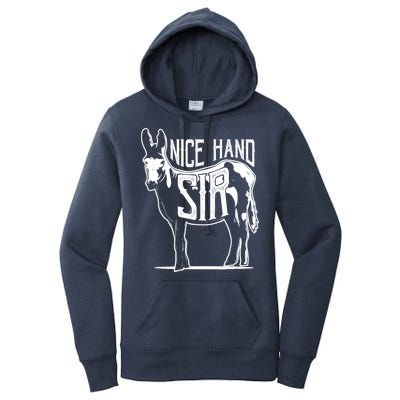 Nice Hand Sir Donkey Poker Funny Gambling Design Women's Pullover Hoodie