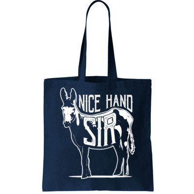 Nice Hand Sir Donkey Poker Funny Gambling Design Tote Bag