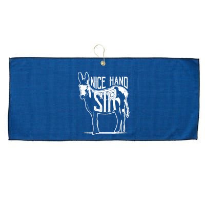 Nice Hand Sir Donkey Poker Funny Gambling Design Large Microfiber Waffle Golf Towel