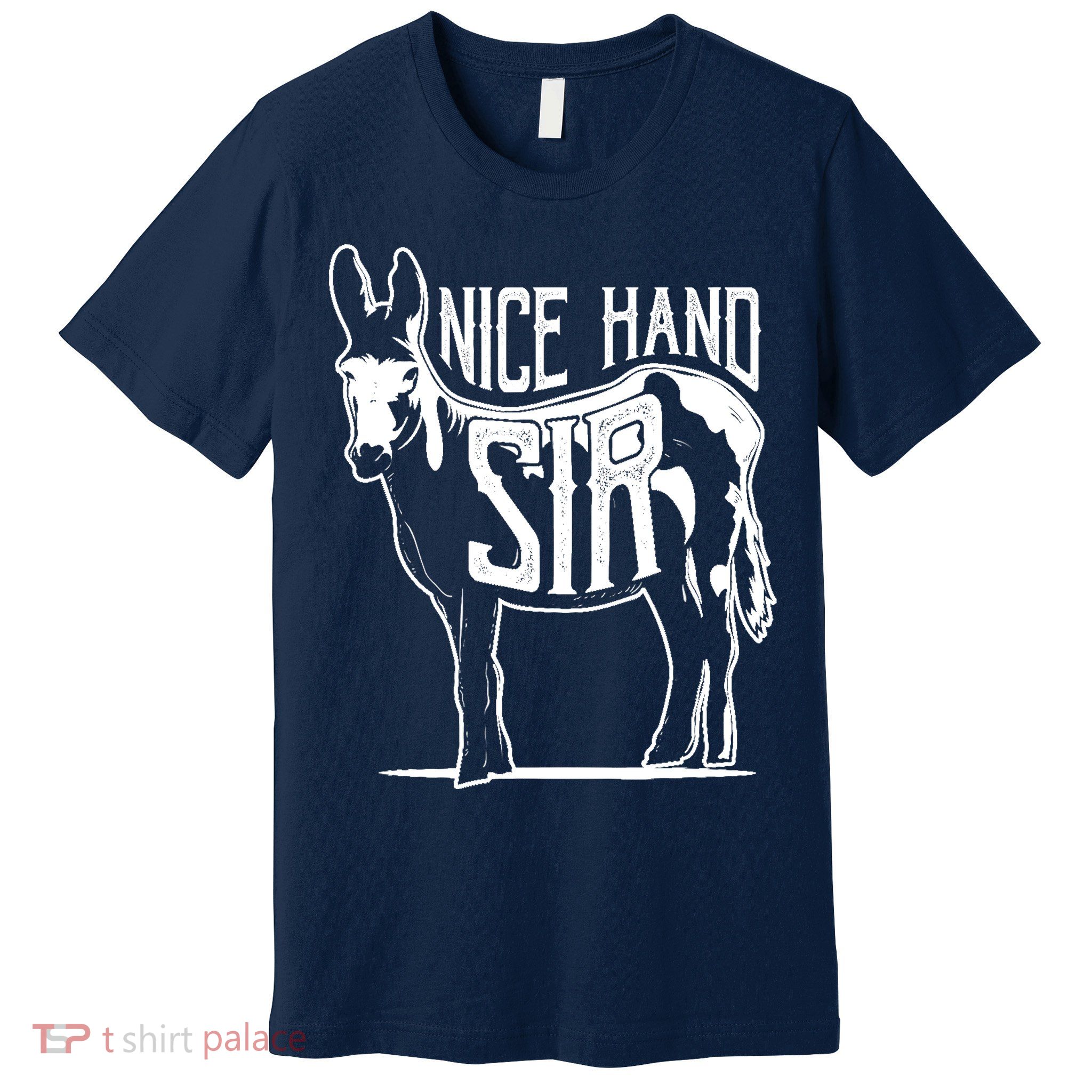Nice Hand Sir Donkey Poker Funny Gambling Design Premium T-Shirt