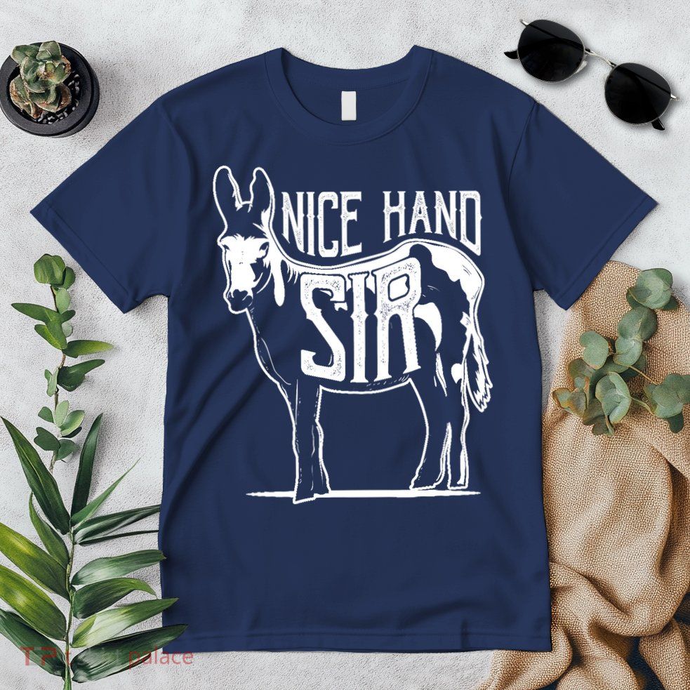 Nice Hand Sir Donkey Poker Funny Gambling Design Premium T-Shirt