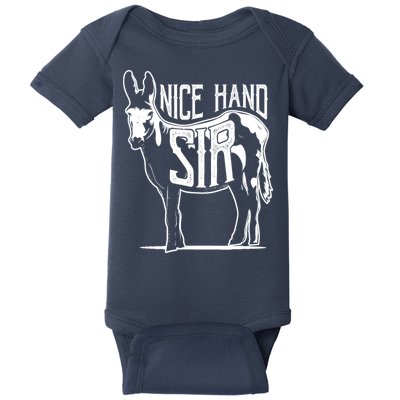 Nice Hand Sir Donkey Poker Funny Gambling Design Baby Bodysuit