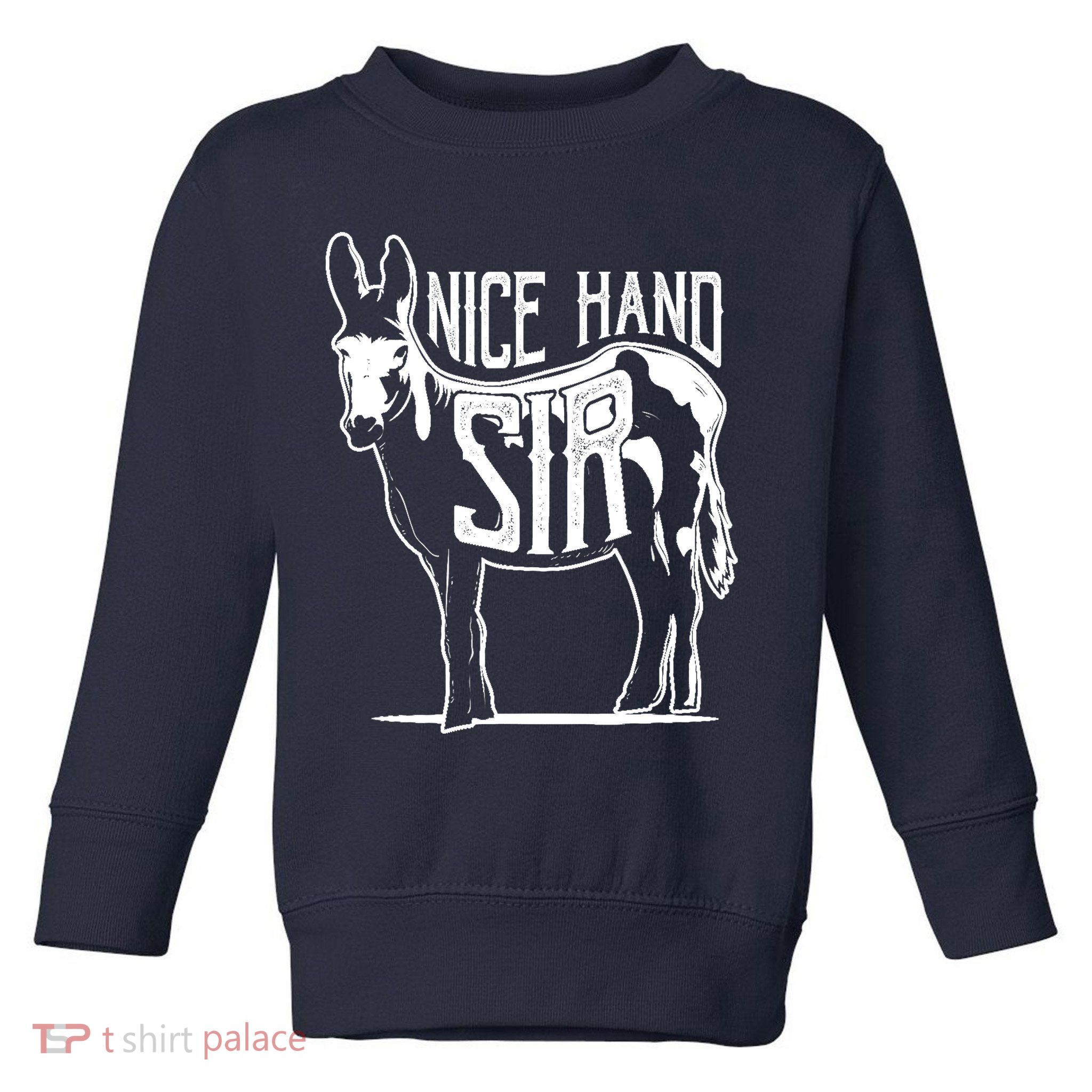 Nice Hand Sir Donkey Poker Funny Gambling Design Toddler Sweatshirt