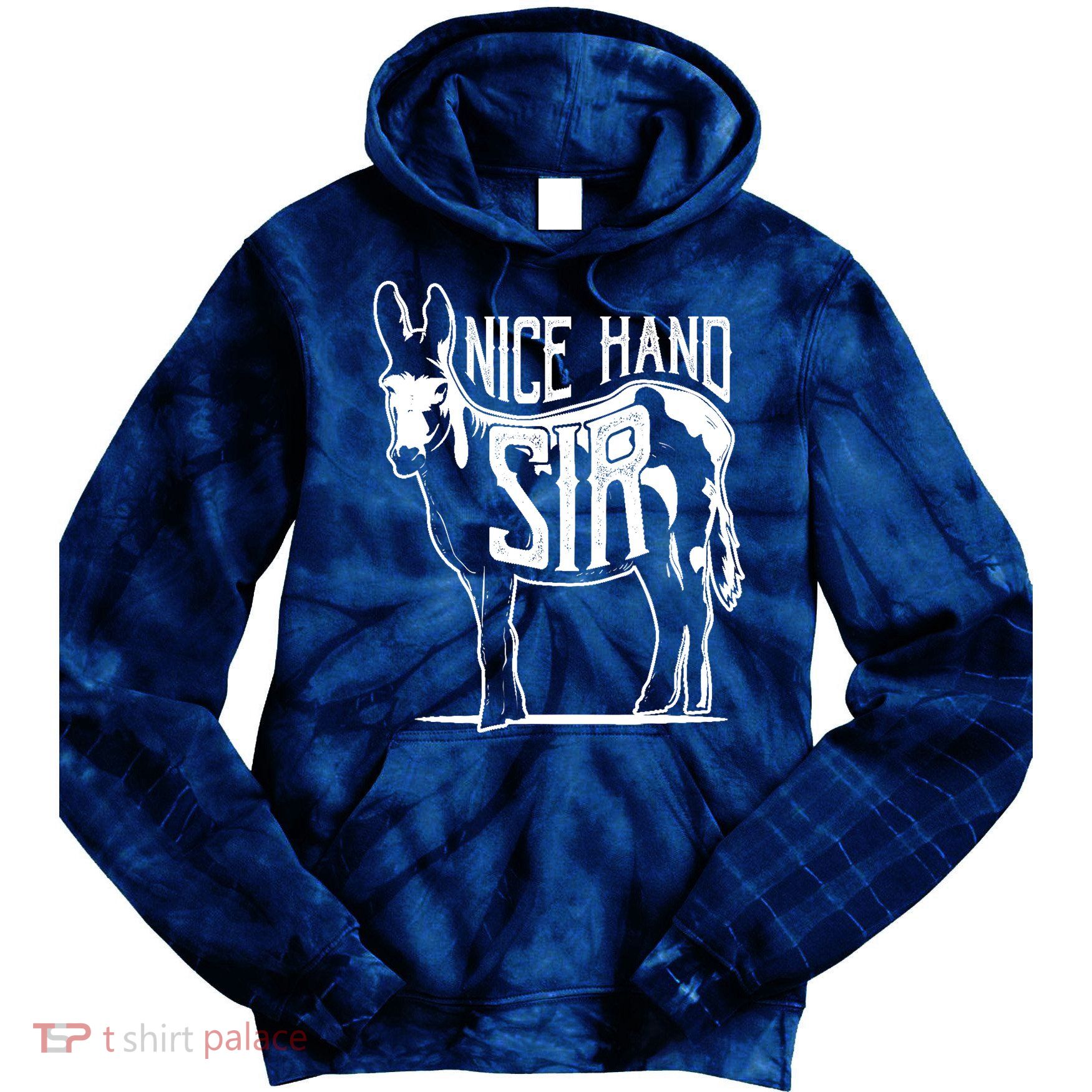 Nice Hand Sir Donkey Poker Funny Gambling Design Tie Dye Hoodie