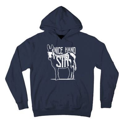 Nice Hand Sir Donkey Poker Funny Gambling Design Tall Hoodie