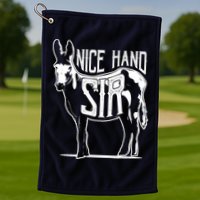 Nice Hand Sir Donkey Poker Funny Gambling Design Golf Towel