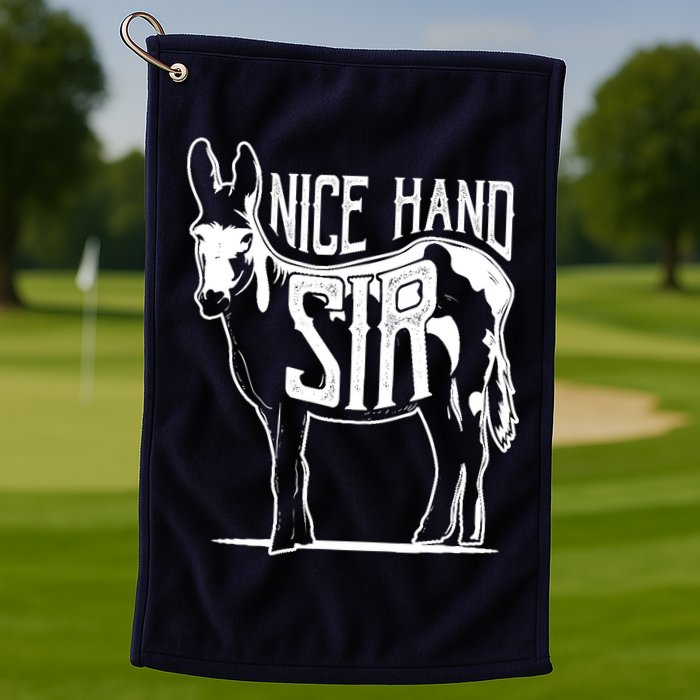 Nice Hand Sir Donkey Poker Funny Gambling Design Golf Towel
