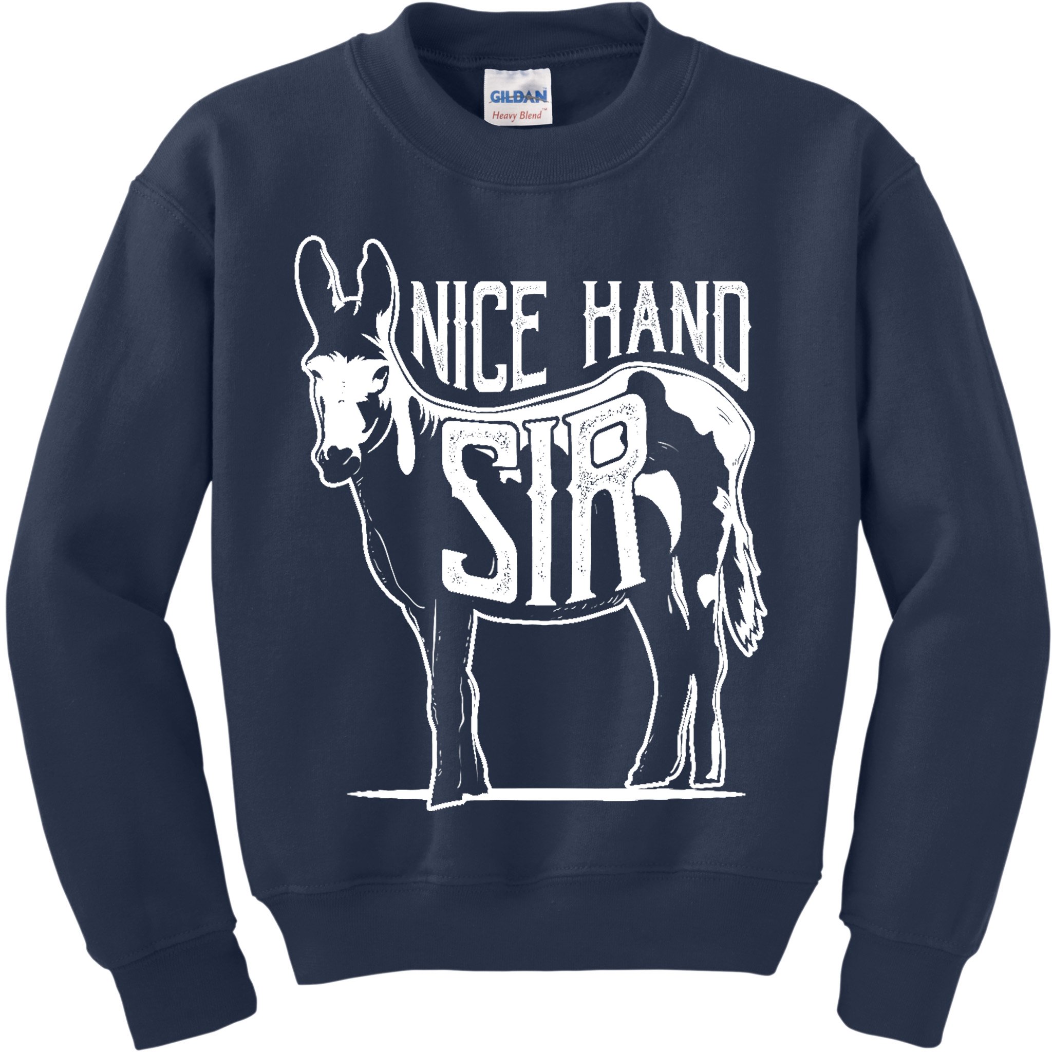 Nice Hand Sir Donkey Poker Funny Gambling Design Kids Sweatshirt