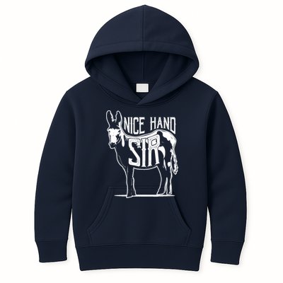 Nice Hand Sir Donkey Poker Funny Gambling Design Kids Hoodie
