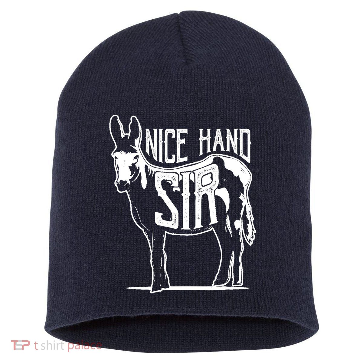 Nice Hand Sir Donkey Poker Funny Gambling Design Short Acrylic Beanie