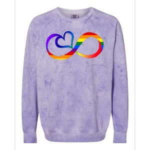 Neurodiversity Heart Symbol Colorblast Crewneck Sweatshirt