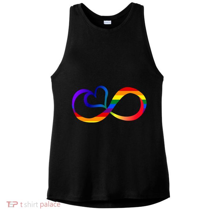 Neurodiversity Heart Symbol Ladies PosiCharge Tri-Blend Wicking Tank