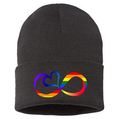Neurodiversity Heart Symbol Sustainable Knit Beanie