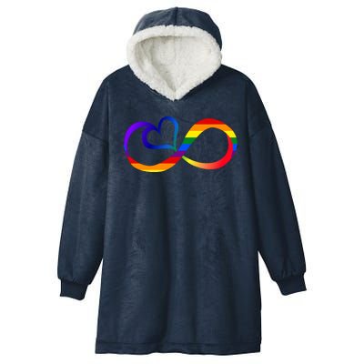 Neurodiversity Heart Symbol Hooded Wearable Blanket