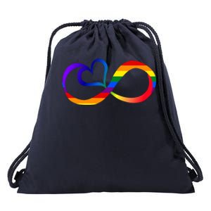 Neurodiversity Heart Symbol Drawstring Bag