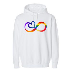 Neurodiversity Heart Symbol Garment-Dyed Fleece Hoodie