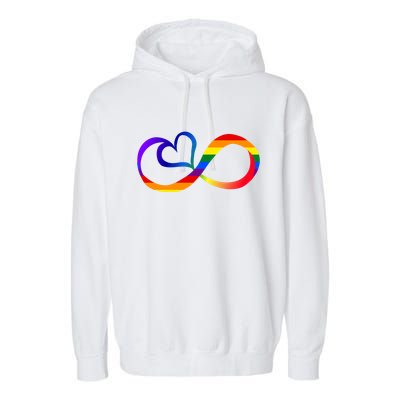 Neurodiversity Heart Symbol Garment-Dyed Fleece Hoodie