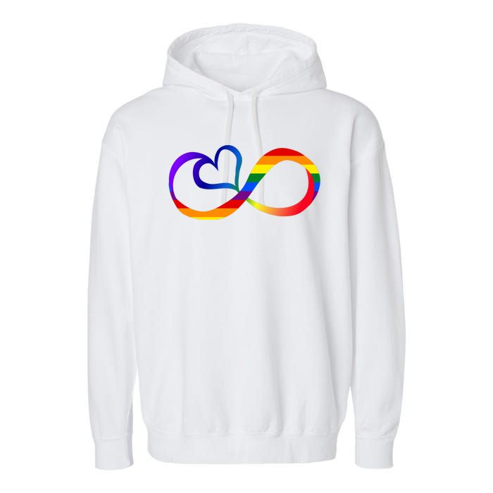 Neurodiversity Heart Symbol Garment-Dyed Fleece Hoodie