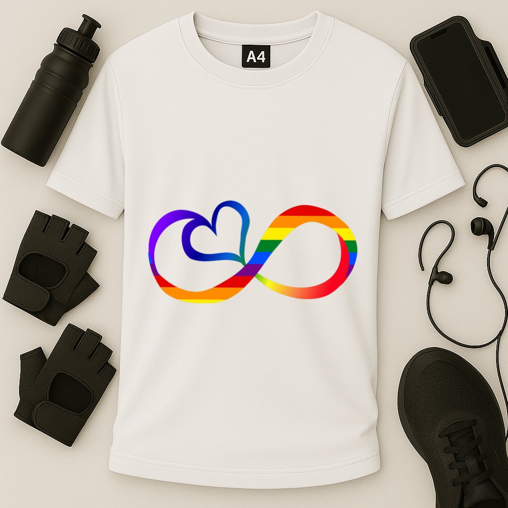 Neurodiversity Heart Symbol Cooling Performance Crew T-Shirt