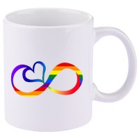 Neurodiversity Heart Symbol 11oz C Handle Ceramic Mug