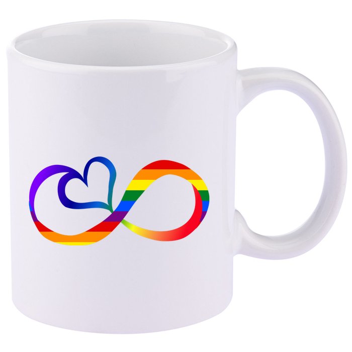 Neurodiversity Heart Symbol 11oz C Handle Ceramic Mug