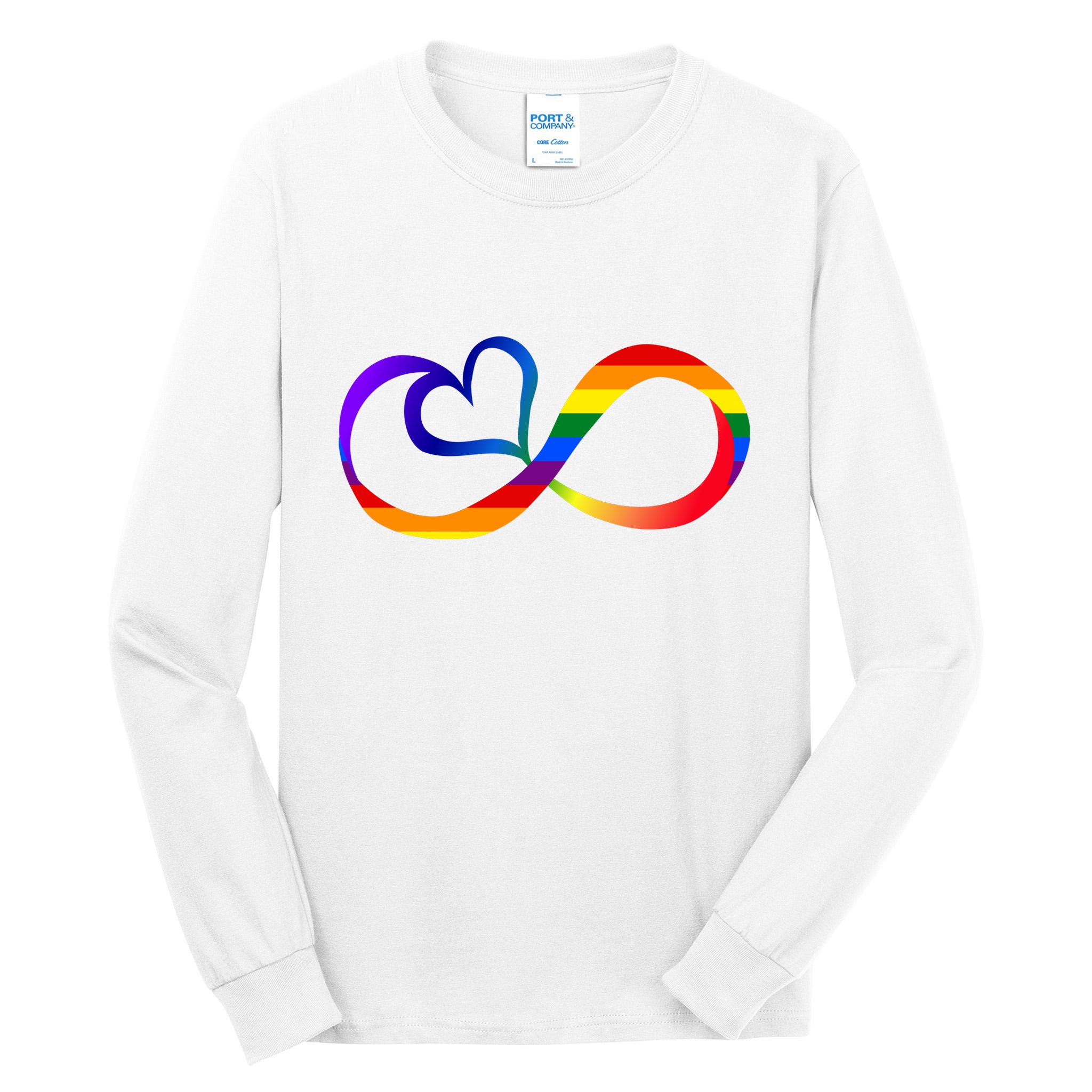 Neurodiversity Heart Symbol Tall Long Sleeve T-Shirt