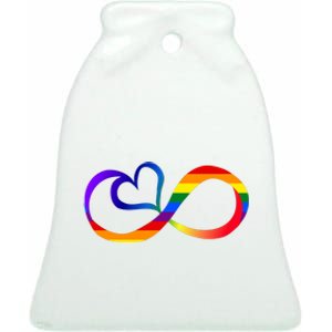 Neurodiversity Heart Symbol Ceramic Bell Ornament