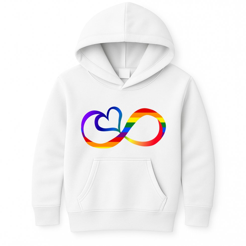 Neurodiversity Heart Symbol Kids Hoodie