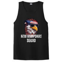 New Hampshire Squad Retro Bald Eagle American Flag Bandana PosiCharge Competitor Tank