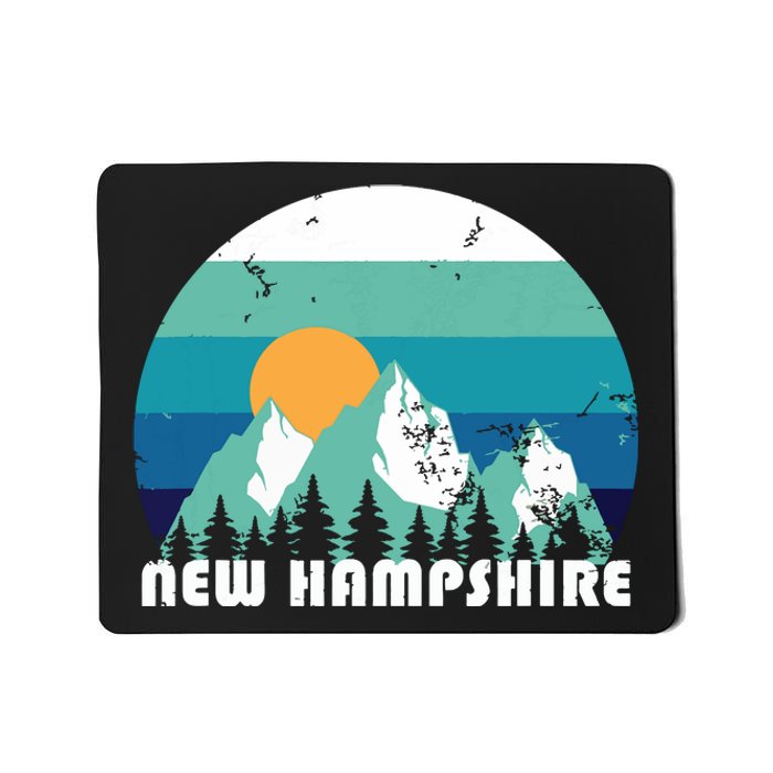 New Hampshire State Retro Vintage Mousepad