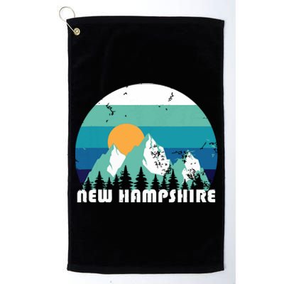 New Hampshire State Retro Vintage Platinum Collection Golf Towel