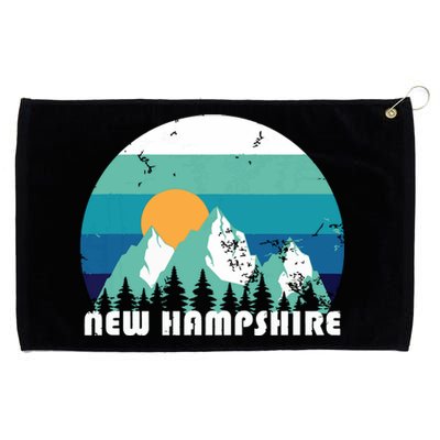 New Hampshire State Retro Vintage Grommeted Golf Towel