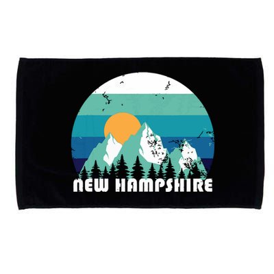 New Hampshire State Retro Vintage Microfiber Hand Towel