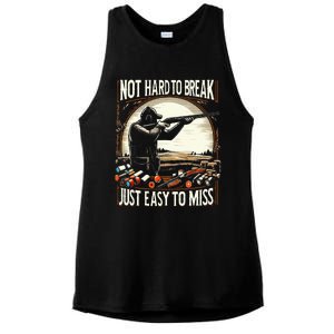 Not Hard To Break Easy To Miss Ladies PosiCharge Tri-Blend Wicking Tank