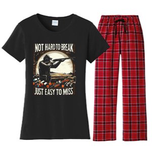 Not Hard To Break Easy To Miss Women's Flannel Pajama Set