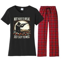 Not Hard To Break Easy To Miss Women's Flannel Pajama Set