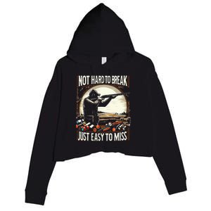 Not Hard To Break Easy To Miss Crop Fleece Hoodie