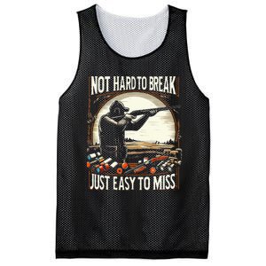 Not Hard To Break Easy To Miss Mesh Reversible Basketball Jersey Tank