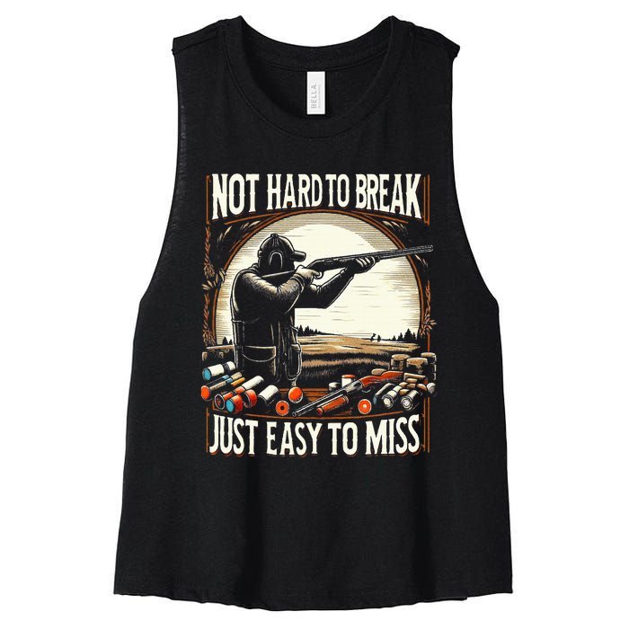 Not Hard To Break Easy To Miss Women's Racerback Cropped Tank