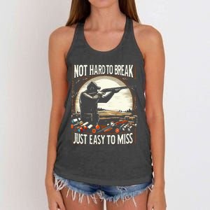 Not Hard To Break Easy To Miss Women's Knotted Racerback Tank