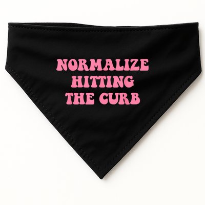 Normalize Hitting The Curb Funny Apparel USA-Made Doggie Bandana